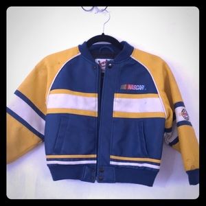 Kids nascar “leather” jacket